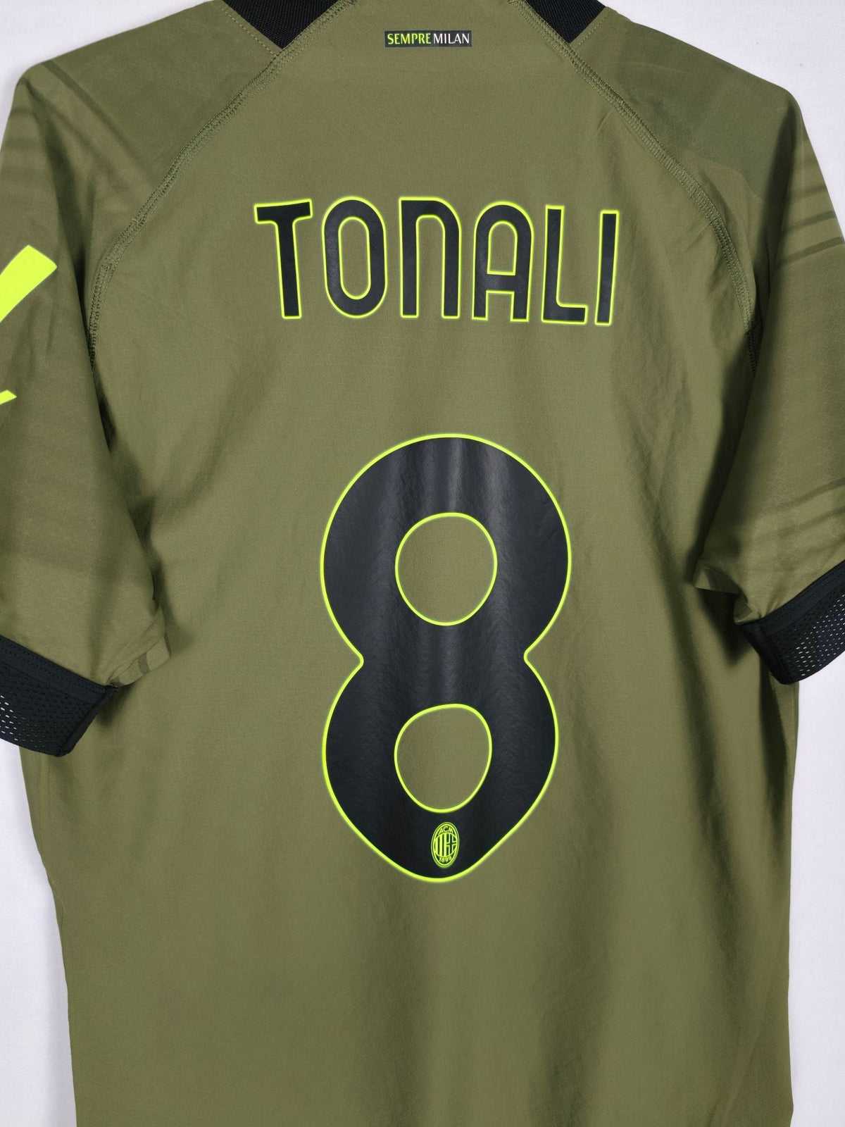 2022-23 AC Milan Third Shirt Tonali #8 (Pro) - detailed view