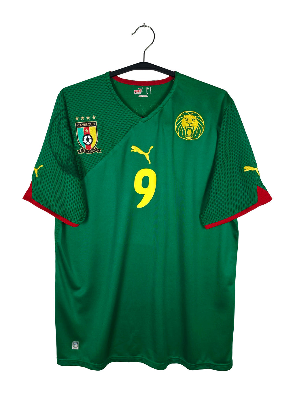 2010-11 Cameroon Home Shirt Eto'o #9 - front view