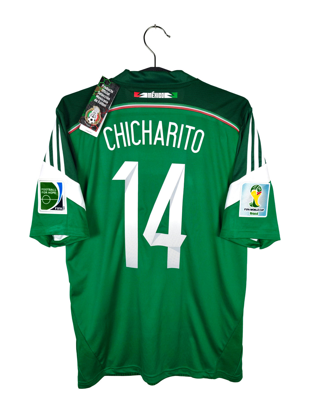 2014-15 Mexico Home Shirt Chicharito #14 - back view