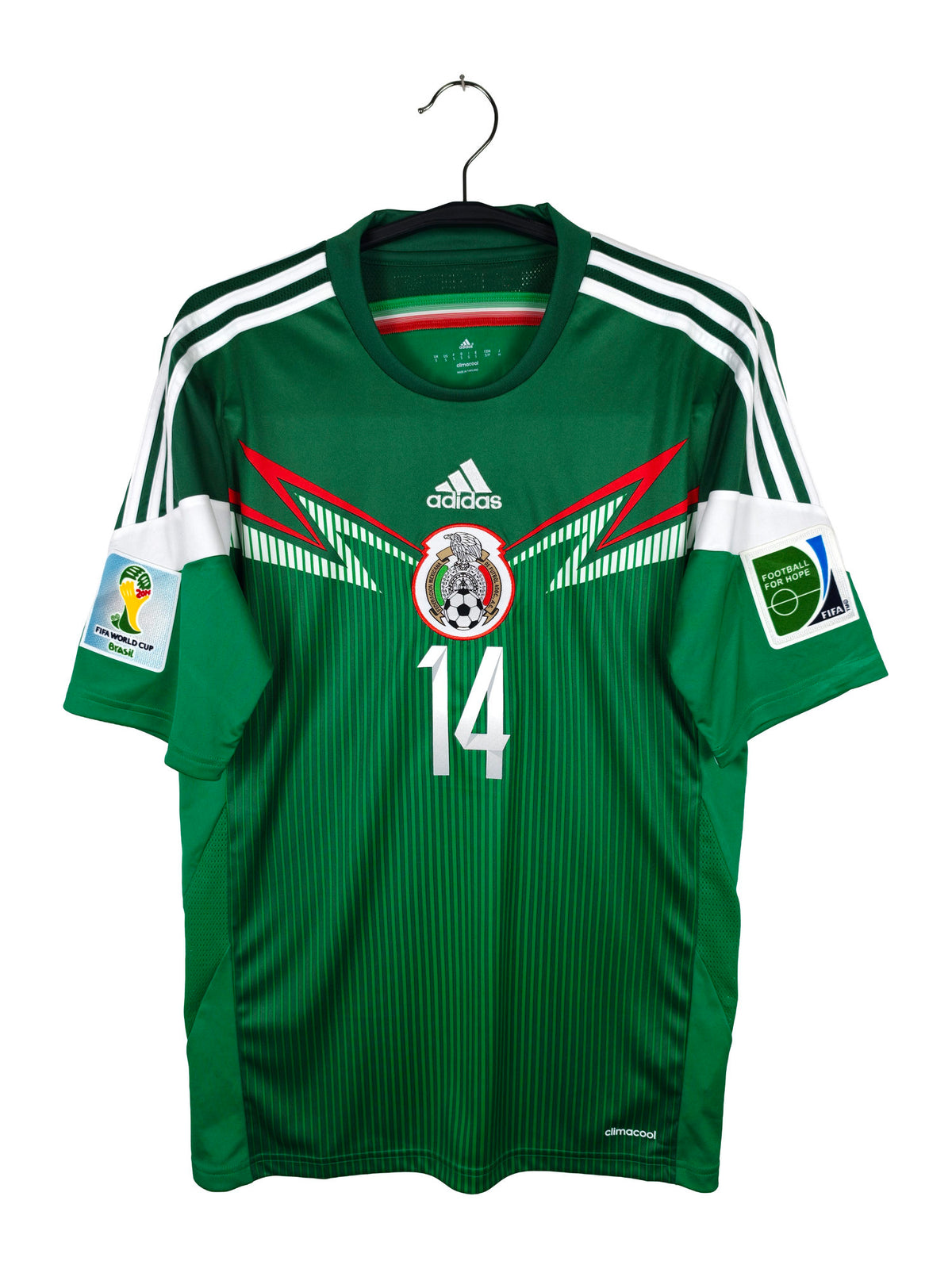 2014-15 Mexico Home Shirt Chicharito #14 - front view
