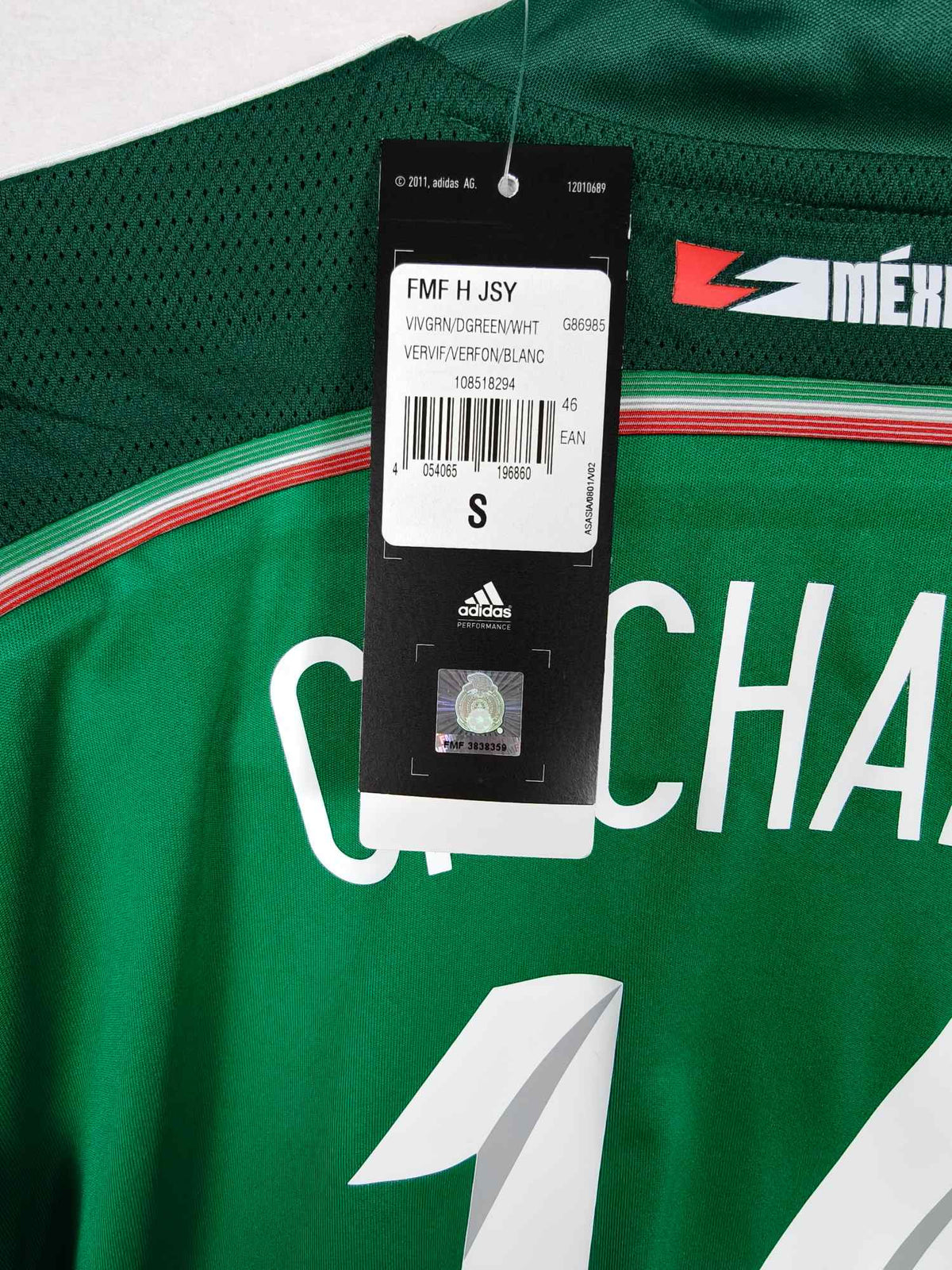 2014-15 Mexico Home Shirt Chicharito #14 - detailed view