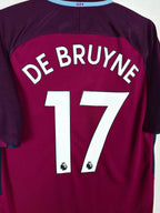 2017-18 Manchester City Away Shirt De Bruyne #17 - detailed view