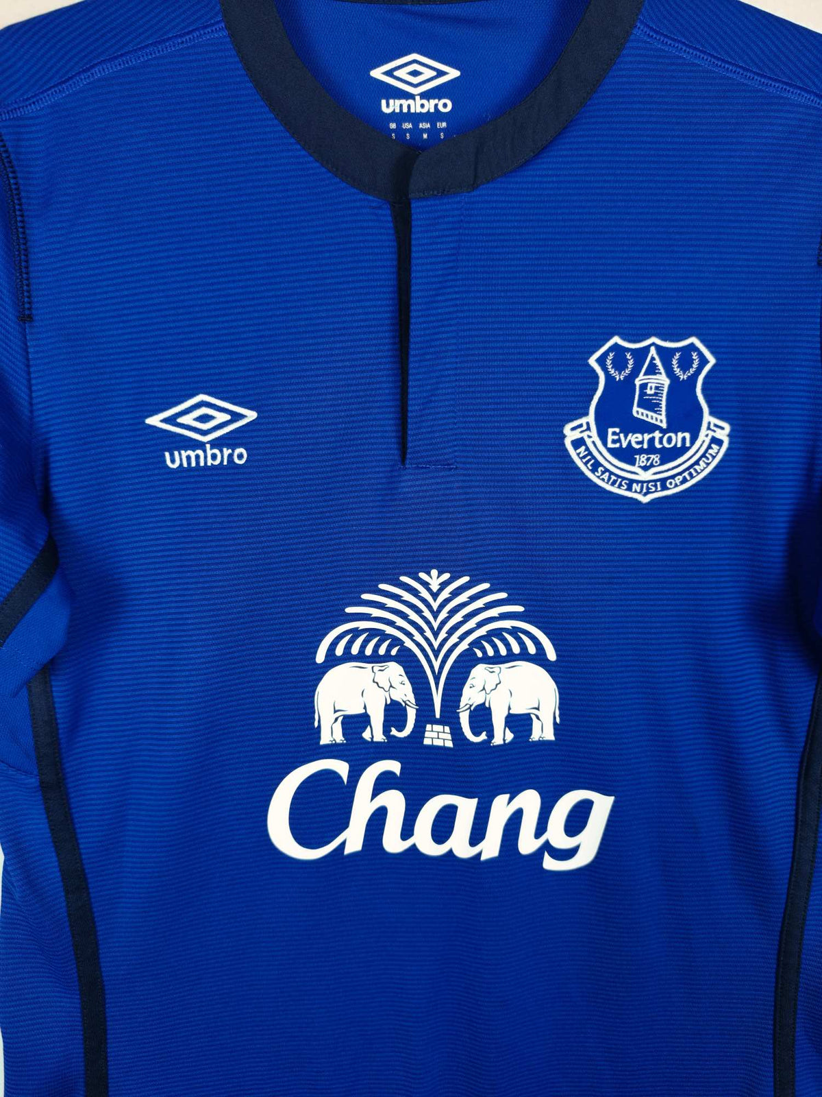 2014-15 Everton Home Shirt Baines #3 - detailed view