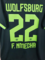 2022-23 Wolfsburg Away Shirt F. Nmecha #22 - detailed view