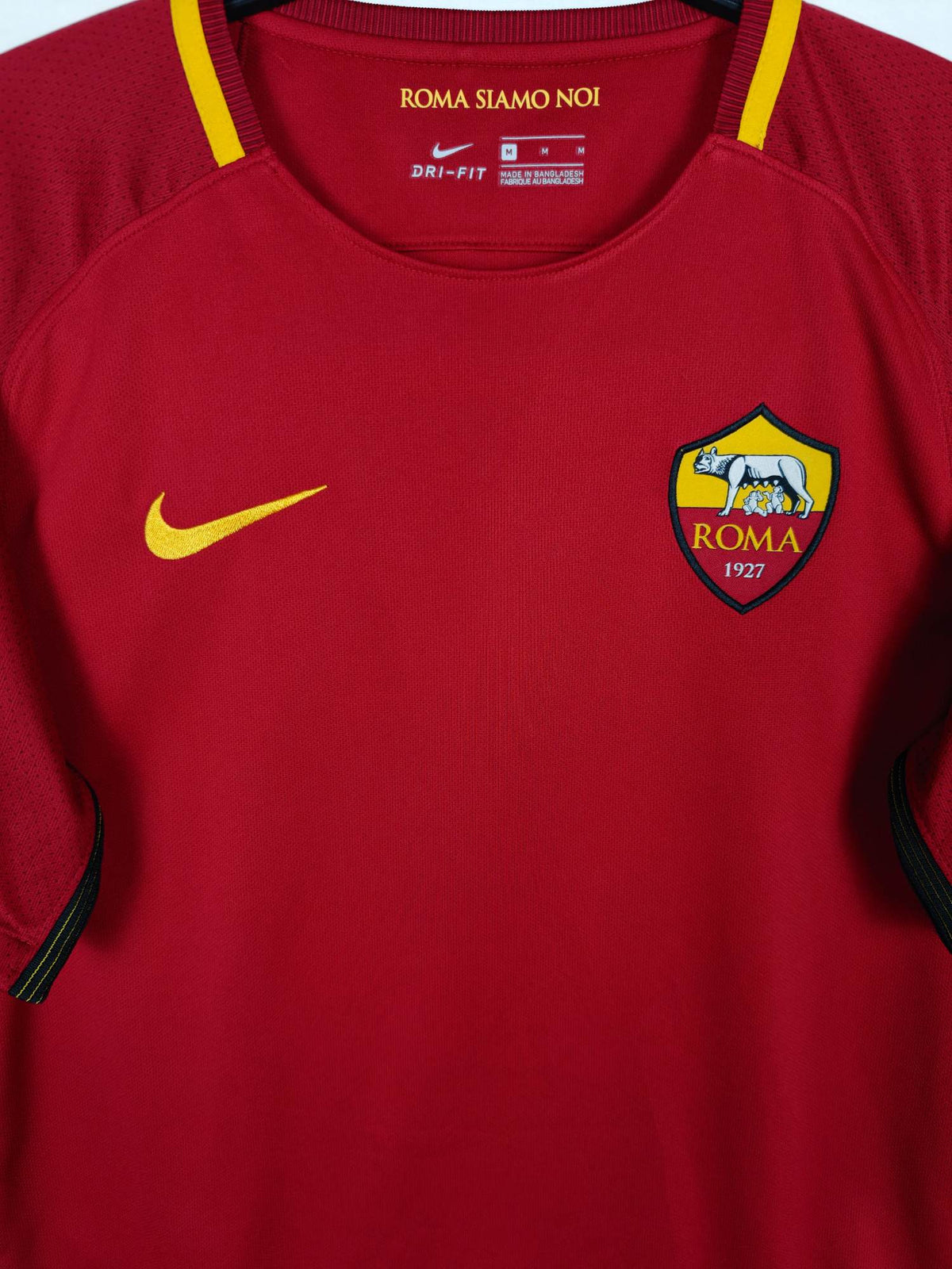 2017-18 AS Roma Home Shirt - detailed view