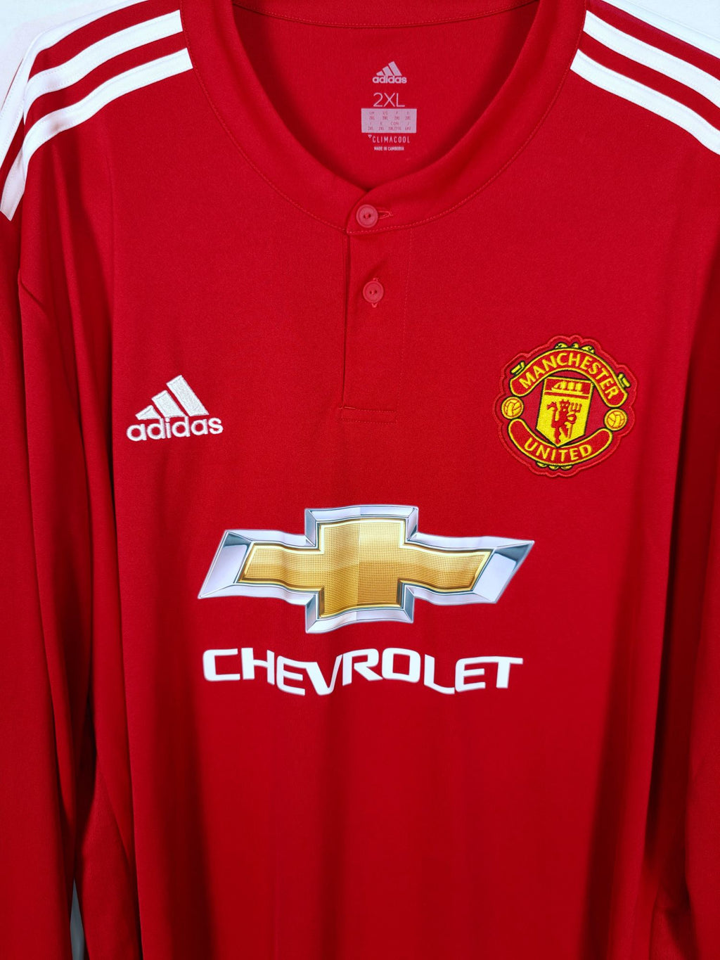 2016-17 Manchester United Home Shirt (LS) - detailed view