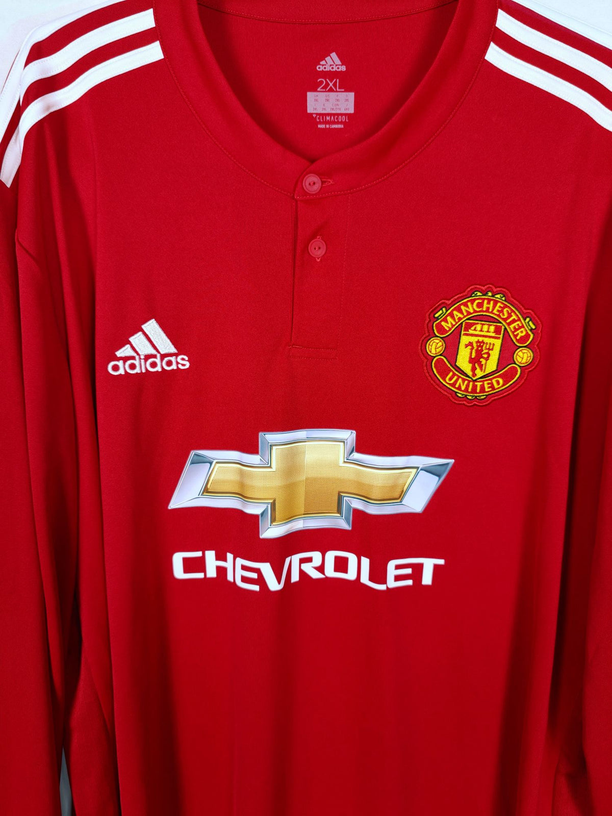 2016-17 Manchester United Home Shirt (LS) - detailed view