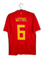 2018 Belgium Home Shirt Witsel #6 - back view