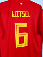 2018 Belgium Home Shirt Witsel #6 - detailed view