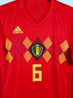 2018 Belgium Home Shirt Witsel #6 - detailed view