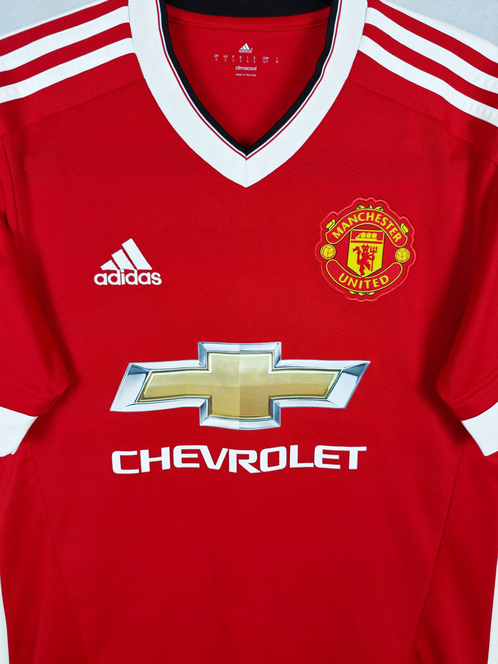 2015-16 Manchester United Home Shirt Smalling #12 - detailed view