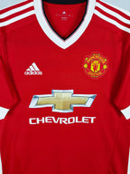 2015-16 Manchester United Home Shirt Smalling #12 - detailed view