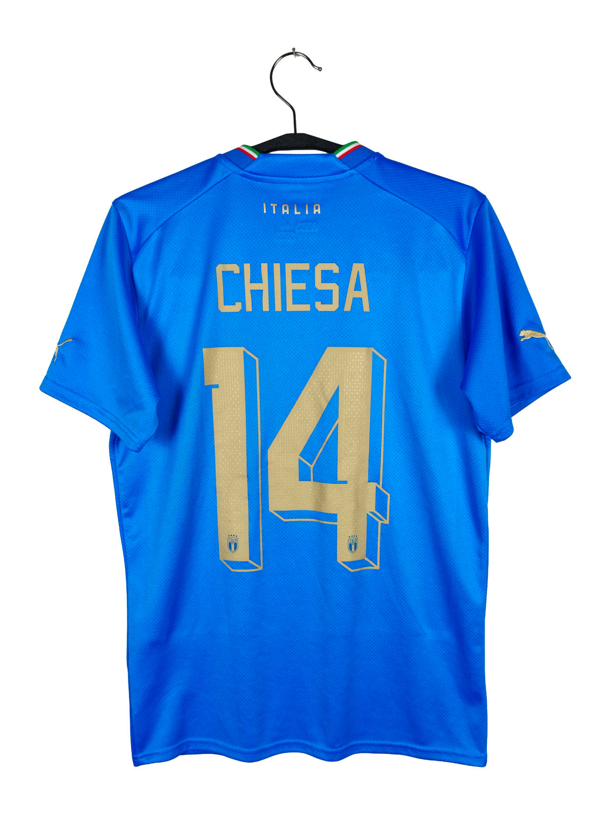 2022 Italy Home Shirt Chiesa #14 - back view