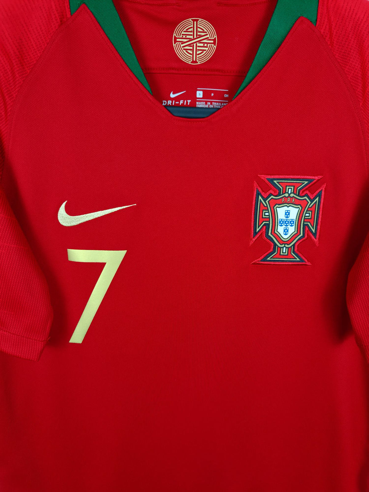 2018-19 Portugal Home Shirt Ronaldo #7 - detailed view