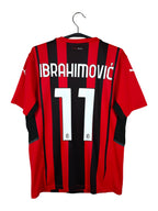 2021-22 AC Milan Home Shirt Ibrahimović #11 - back view