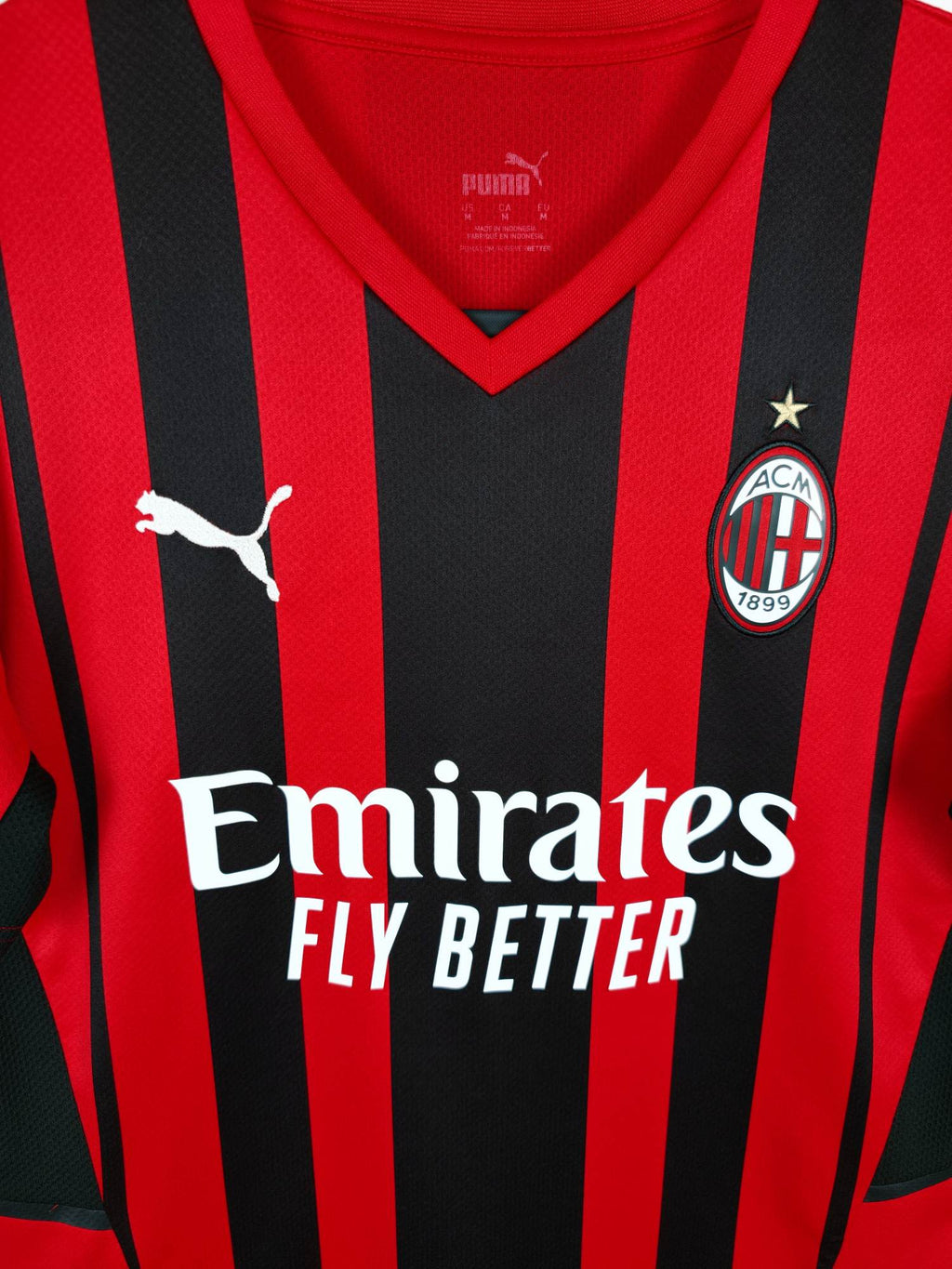 2021-22 AC Milan Home Shirt Ibrahimović #11 - detailed view
