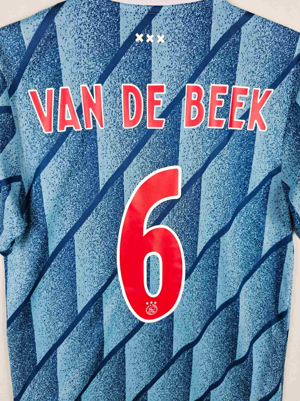 2020-21 Ajax Away Shirt Van de Beek #6 - detailed view