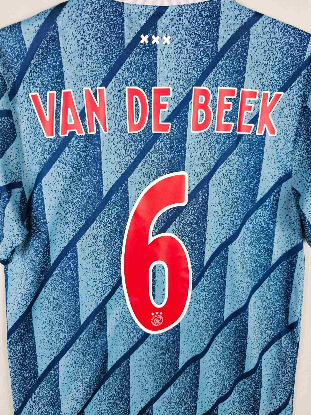 2020-21 Ajax Away Shirt Van de Beek #6 - detailed view