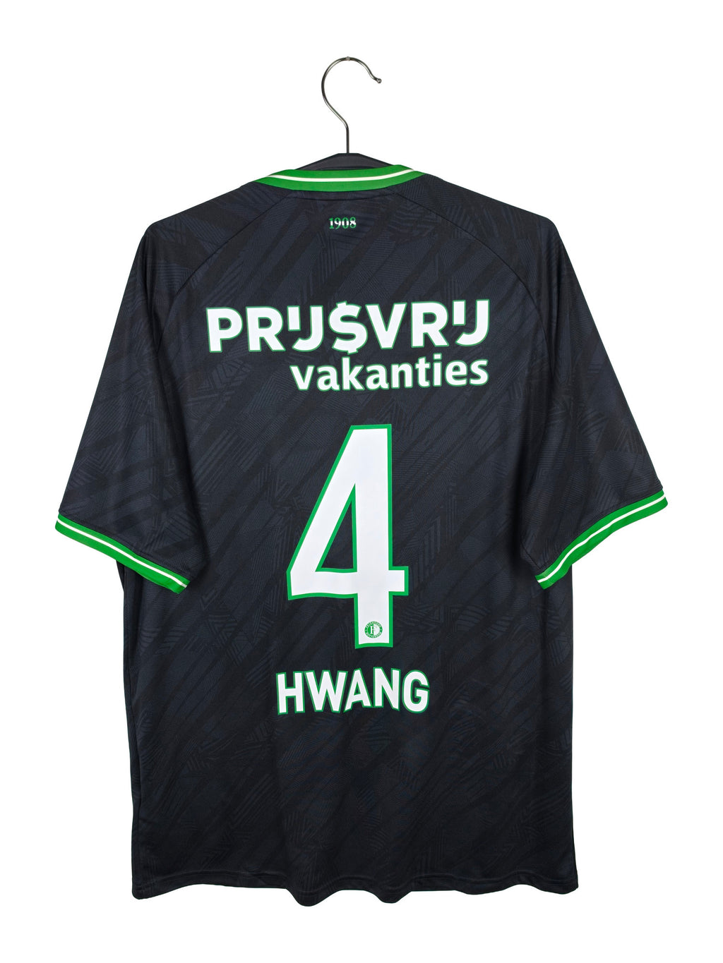 2024-25 Feyenoord Away Shirt Hwang #4 - back view