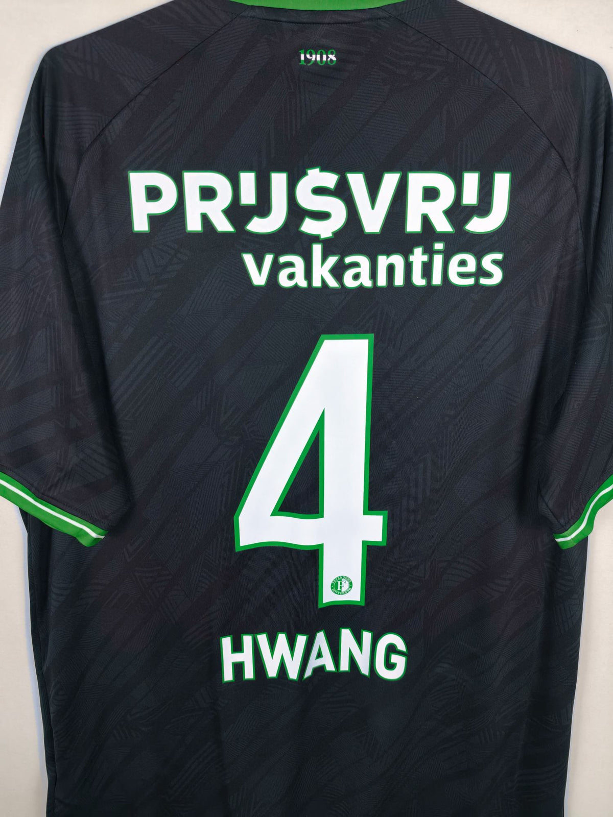 2024-25 Feyenoord Away Shirt Hwang #4 - detailed view