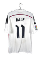 2014-15 Real Madrid Home Shirt Bale #11 - back view