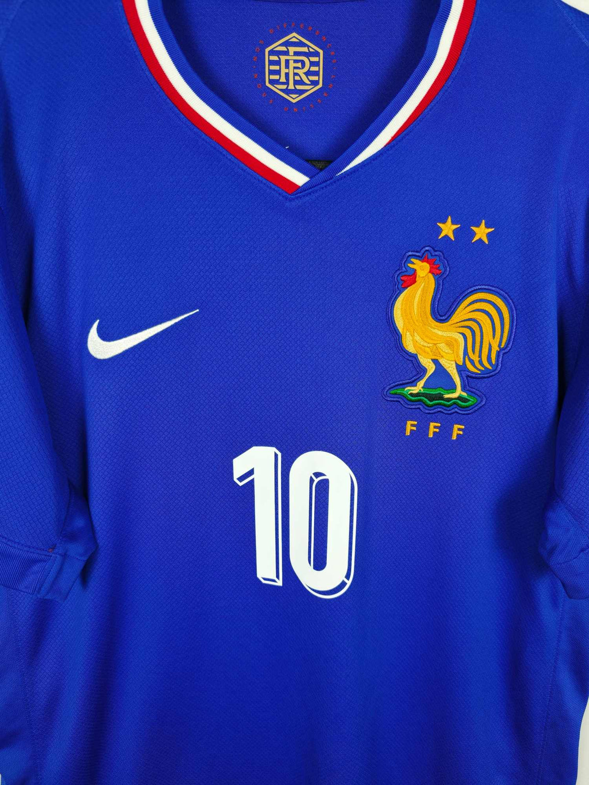 2024-26 France Home Shirt Mbappe #10 - detailed view