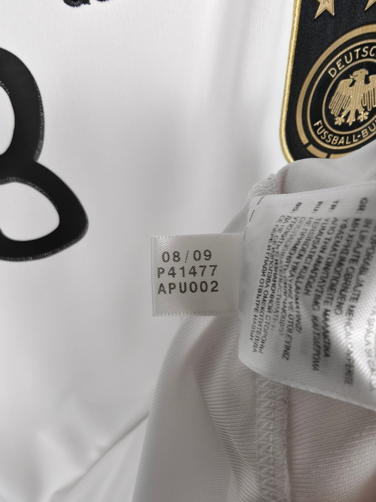 2010-11 Germany Home Shirt Ballack #13 - detailed view
