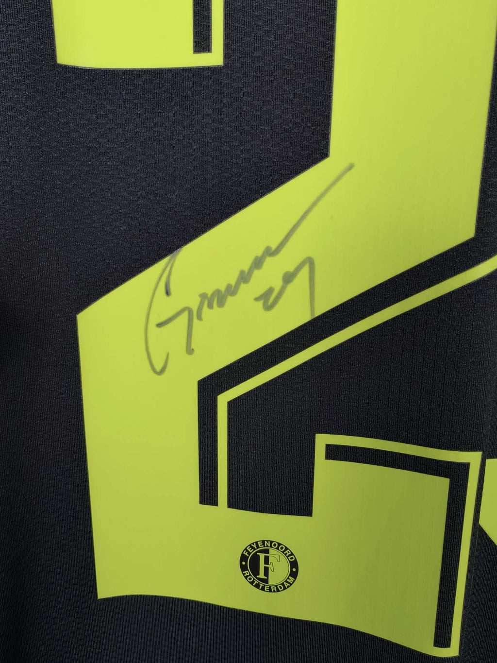 2023-24 Feyenoord Fourth Shirt Giménez #29 (Pro) (Signed) - detailed view