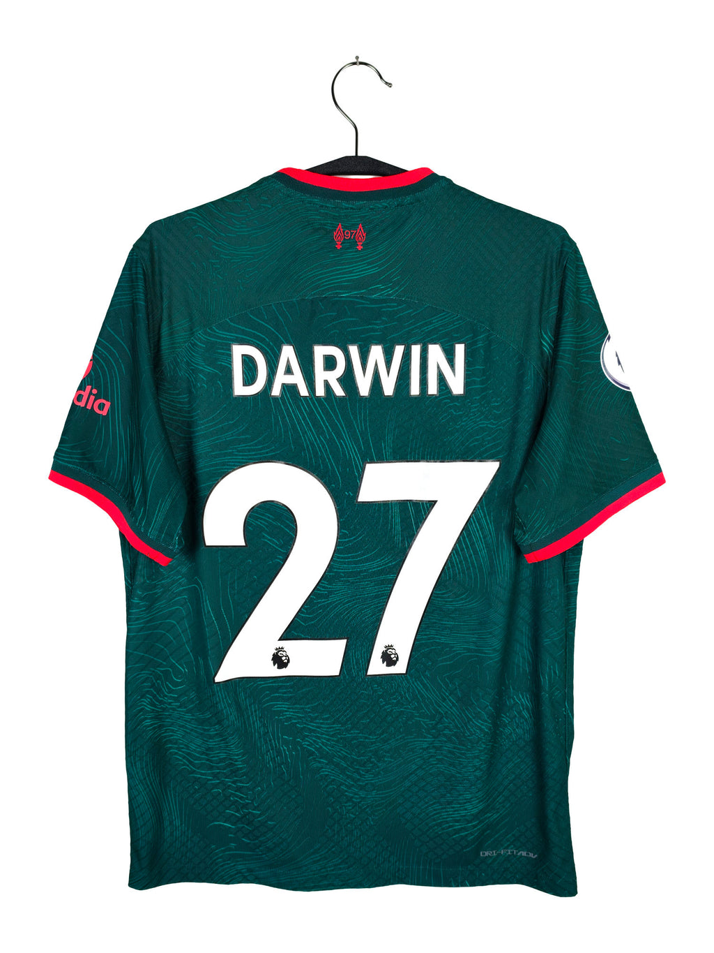 2022-23 Liverpool Third Shirt Darwin #27 (Pro) - back view