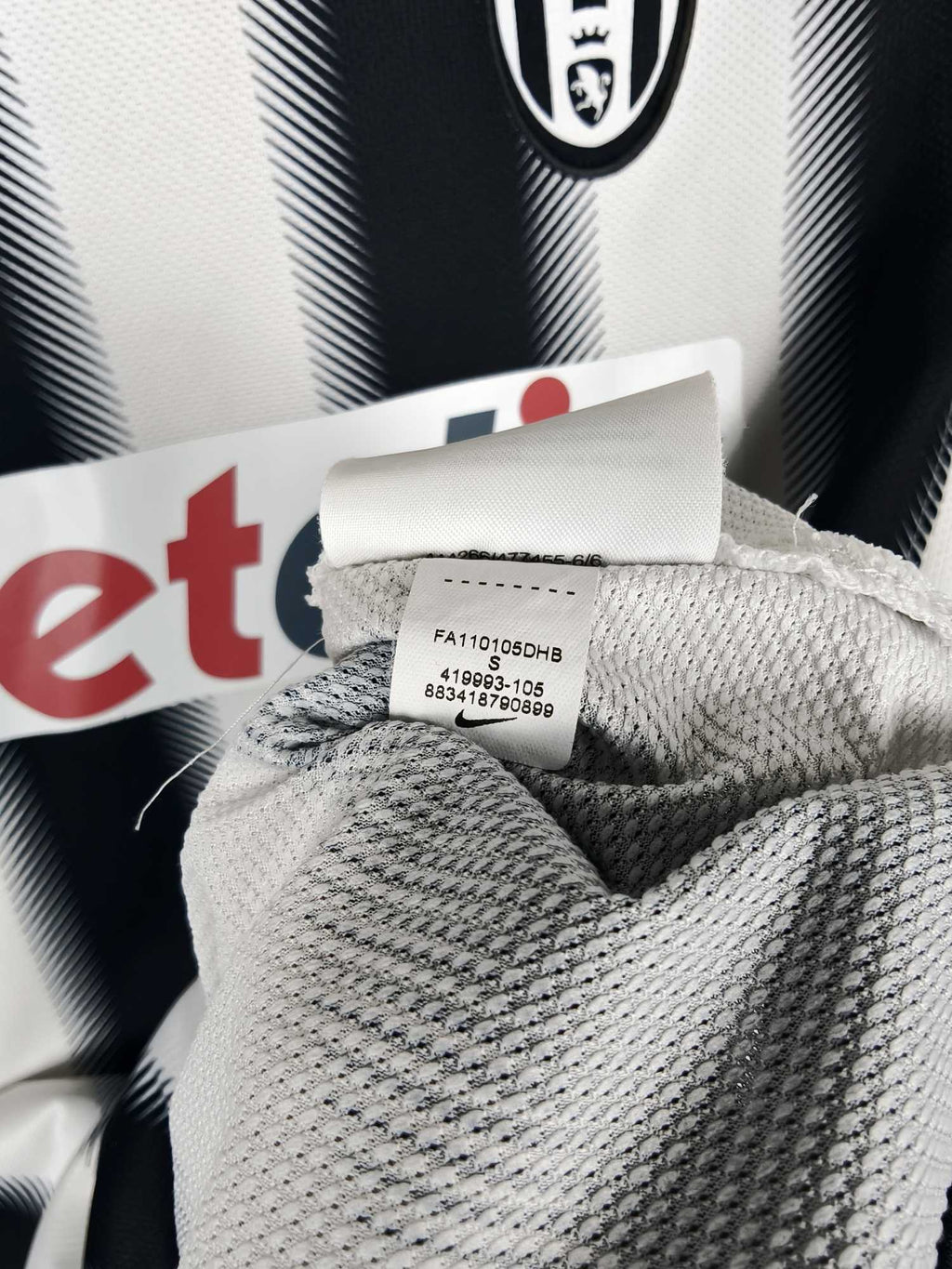 2011-12 Juventus Home Shirt Del Piero #10 - detailed view