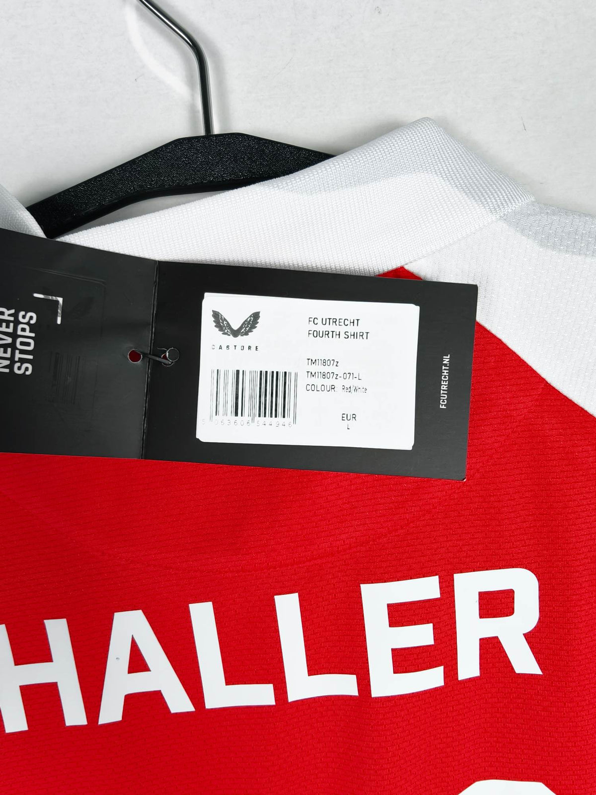 2024-25 Utrecht Fourth Shirt Haller #91 - detailed view
