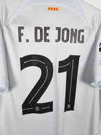 2022-23 Barcelona Third Shirt F. de Jong #21 - detailed view