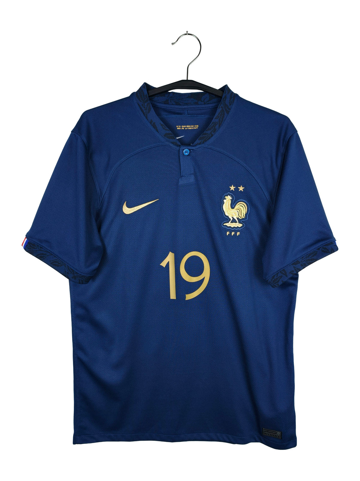 2022-23 France Home Shirt Benzema #19 - front view