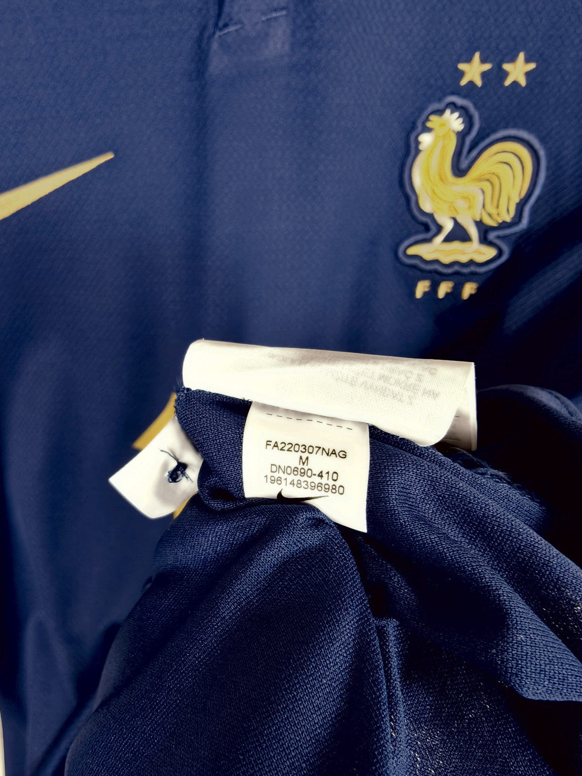 2022-23 France Home Shirt Benzema #19 - detailed view