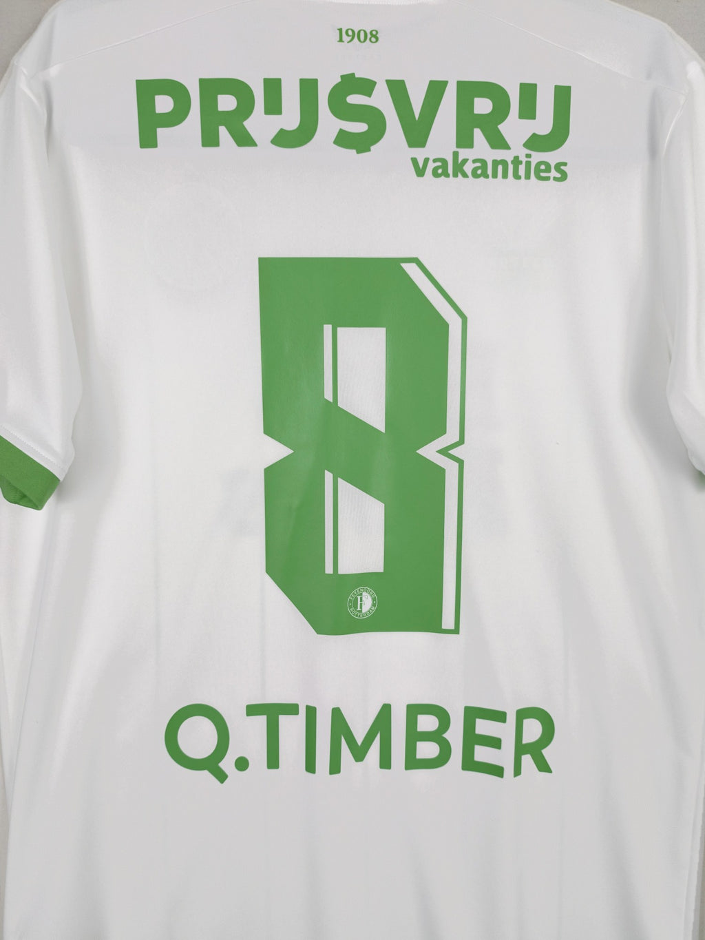 2023-24 Feyenoord Third Shirt Q. Timber #8 - detailed view