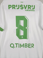 2023-24 Feyenoord Third Shirt Q. Timber #8 - detailed view