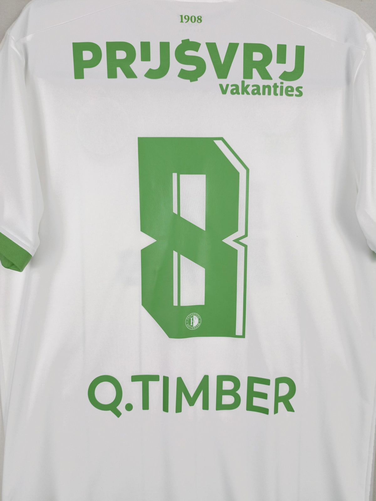 2023-24 Feyenoord Third Shirt Q. Timber #8 - detailed view