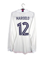 2020-21 Real Madrid Home Shirt Marcelo #12 (Pro) (LS) - back view