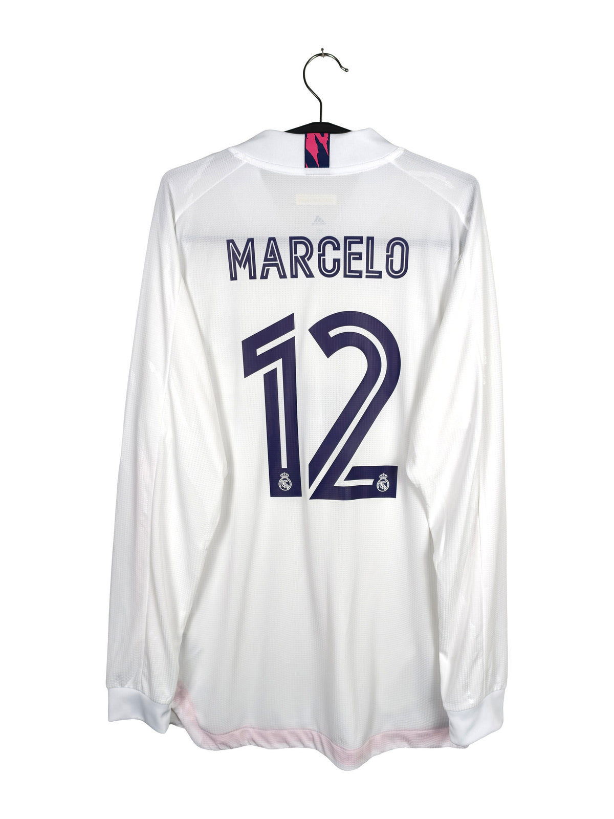 2020-21 Real Madrid Home Shirt Marcelo #12 (Pro) (LS) - back view