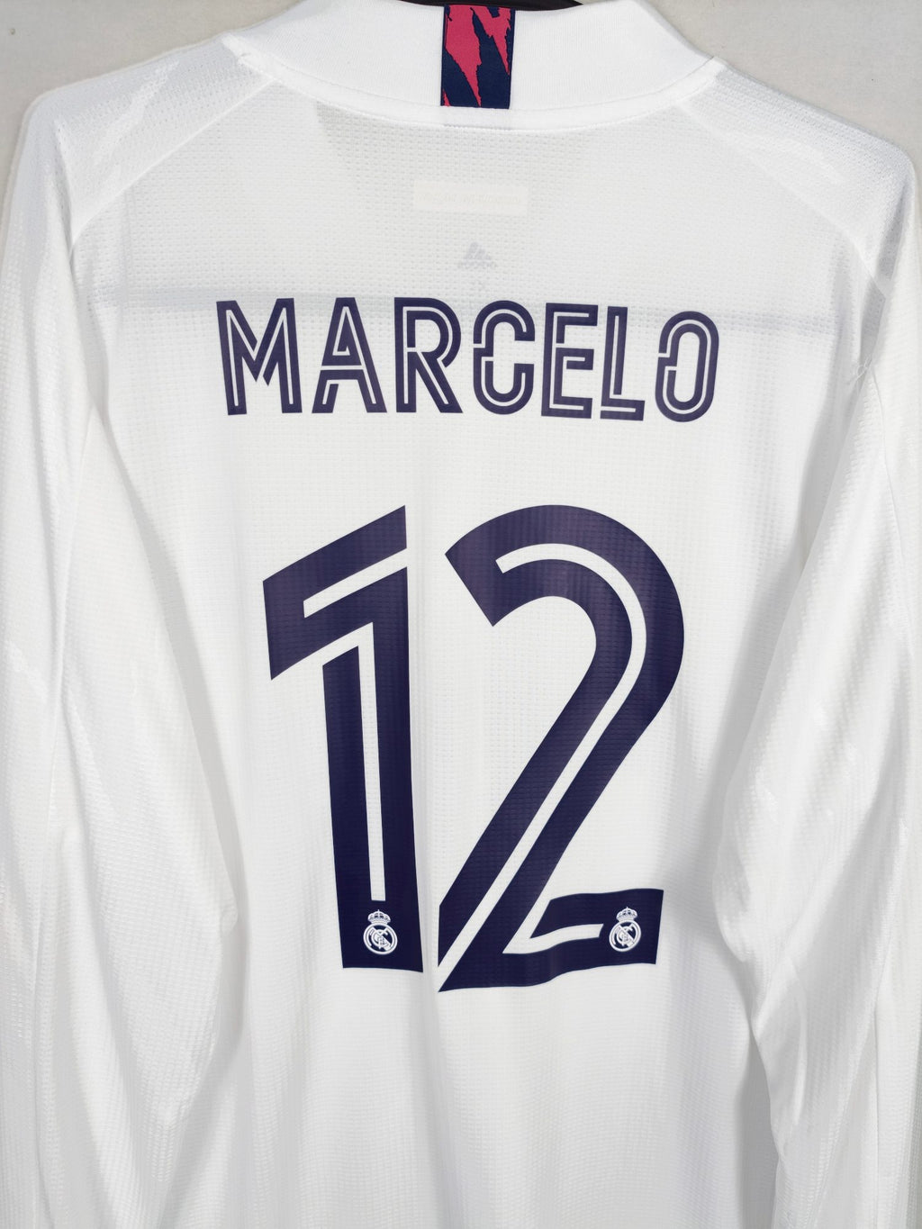 2020-21 Real Madrid Home Shirt Marcelo #12 (Pro) (LS) - detailed view