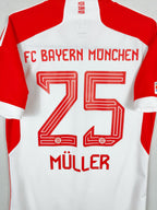 2023-24 Bayern Munich Home Shirt Müller #25 - detailed view