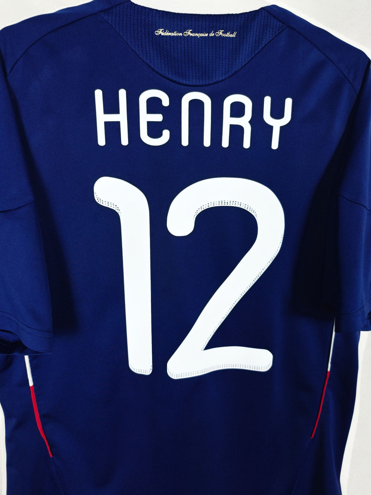 2009-10 France Home Shirt Henry #12 - detailed view